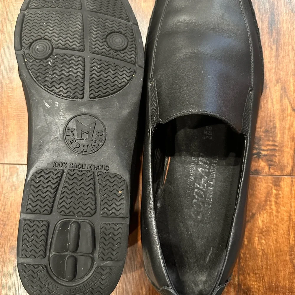 MEPHISTO Men's Edlef Black leather loafer Driving Shoe Breathable MSRP $339 13